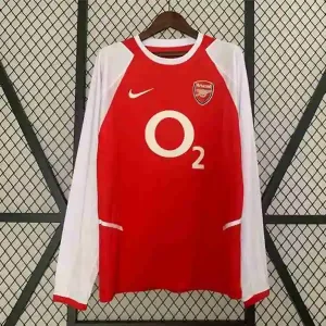 Tailandia Camiseta Primera Manga Larga Arsenal Retro 2002 2004