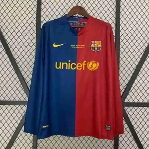 Tailandia Camiseta Primera Manga Larga FC Barcelona Retro 2008 2009