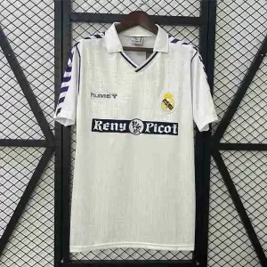 Tailandia Camiseta Primera Real Madrid Retro 1989 1990