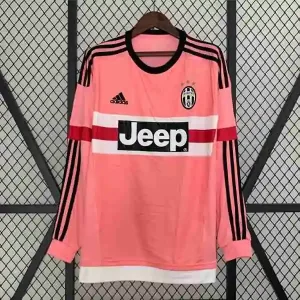 Tailandia Camiseta Segunda Manga Larga Juventus Retro 2015 2016