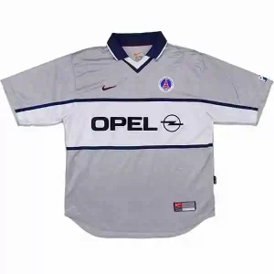 Tailandia Camiseta Segunda Paris Saint Germain Retro 2000 Gris