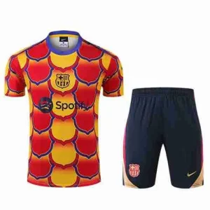 Tailandia Conjunto Camiseta Entrenamiento FC Barcelona 2024 2025 Naranja