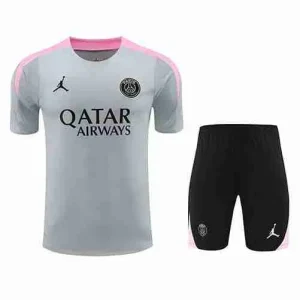 Tailandia Conjunto Camiseta Entrenamiento Paris Saint Germain 2024 2025 Gris