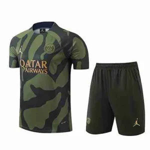 Tailandia Conjunto Camiseta Entrenamiento Paris Saint Germain 2024 2025 Verde Negro
