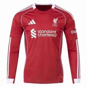Tailandia Manga Larga Camiseta Primera Liverpool 2025 2026