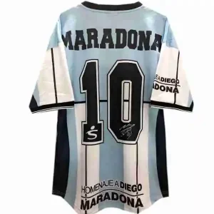 Tailandia Maradona NO.10 Camiseta Primera Argentina Retro 2001 Azul