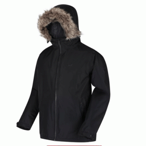 Parka Regata Haig Para Hombre Con Capucha negro