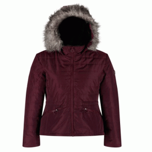 Chaqueta Regata de mujer  Capucha Y Ribete De Piel Acolchada