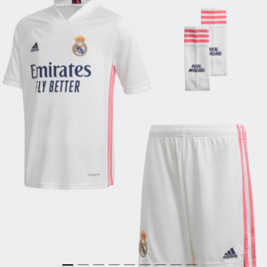 Conjunto Adidas Real Madrid Primera Equipación 20-21 Mini