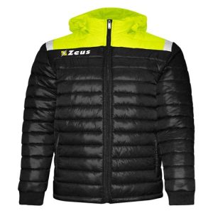 Chaqueta Acolchada Zeus Vesuvio Negro Amarillo Fluor