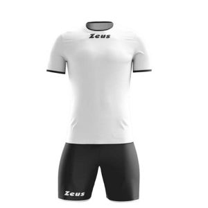 Conjunto Futbol Zeus Sticker Blanco Negro