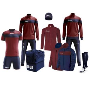 Equipacion Zeus Apollo 8 piezas Marino/granate