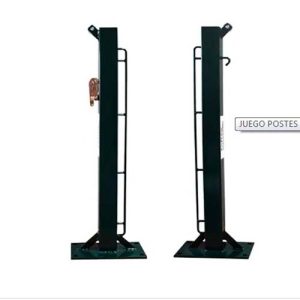 SOFTEE POSTES DE TENIS FIJOS CUADRADO 80X80MM CON BASE PARA ATORNILLAR