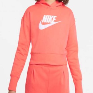 Sudadera Nike de Niña Con Capucha Algodon Coral DC7210