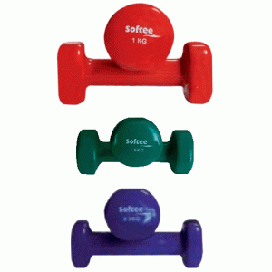 JUEGO DE PESAS DE VINILO MANCUERNAS SOFTEE