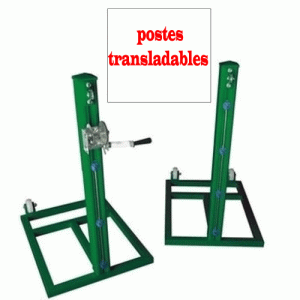 JGO DE POSTES TENIS METALICOS TRANSLADABLES SECCION CUADRADA