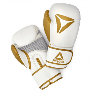 Guante Boxeo Eco Cuero 10 oz (Gold/White) Reebok