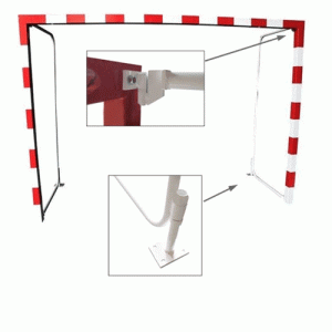 JGO  PORTERIAS FUTBOL SALA/BALONMANO ABATIBLE