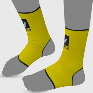 Tobilleras de Muay Thai Kick Boxing K1 MMA Amarillas