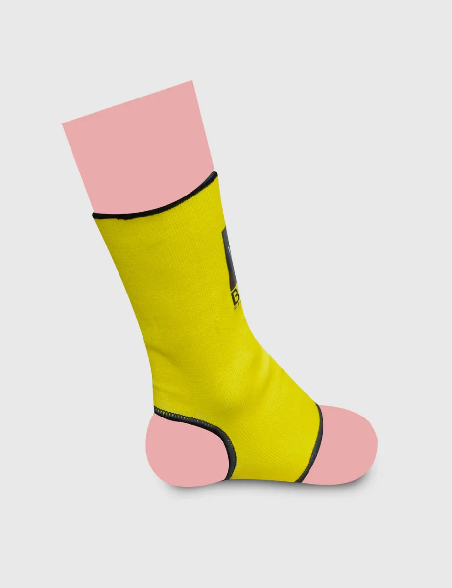 Tobilleras de Muay Thai Kick Boxing K1 MMA Amarillas - Imagen 5