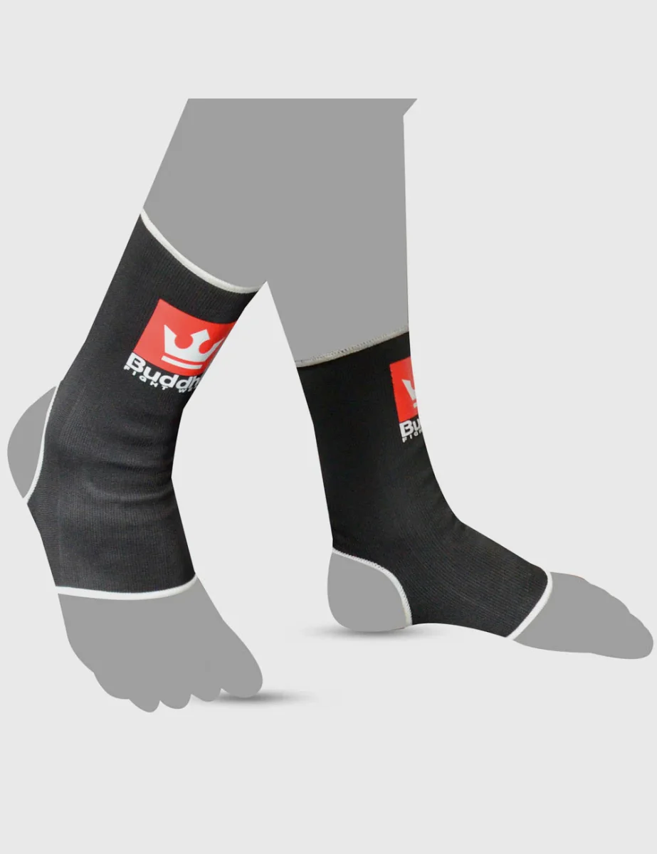 Tobilleras de Muay Thai Kick Boxing K1 MMA Negras - Imagen 3