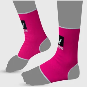 Tobilleras de Muay Thai Kick Boxing K1 MMA Rosa Fluor