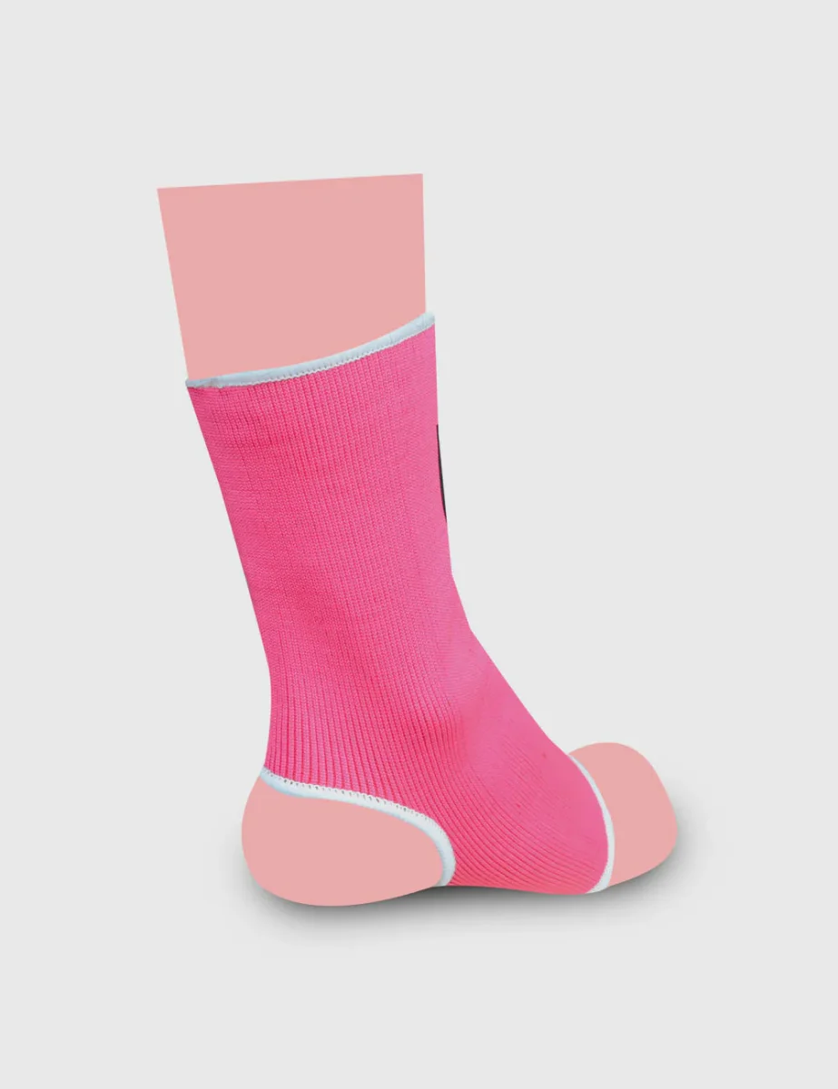 Tobilleras de Muay Thai Kick Boxing K1 MMA Rosa Fluor - Imagen 5