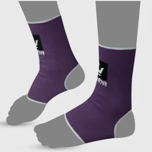 Tobilleras de Muay Thai Kick Boxing K1 MMA Púrpura