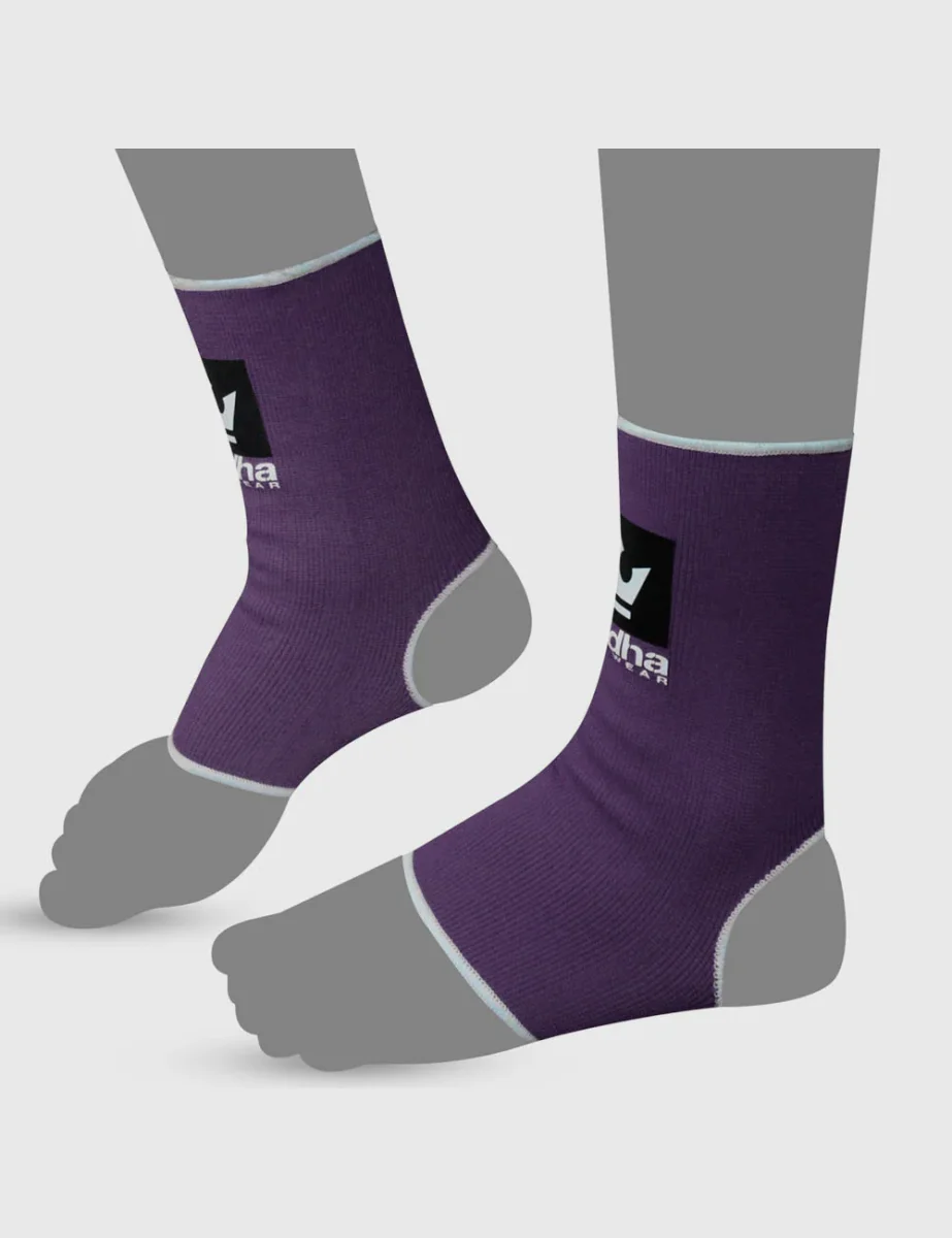 Tobilleras de Muay Thai Kick Boxing K1 MMA Púrpura