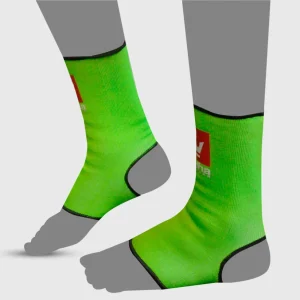 Tobilleras de Muay Thai Kick Boxing K1 MMA Verdes Fluor