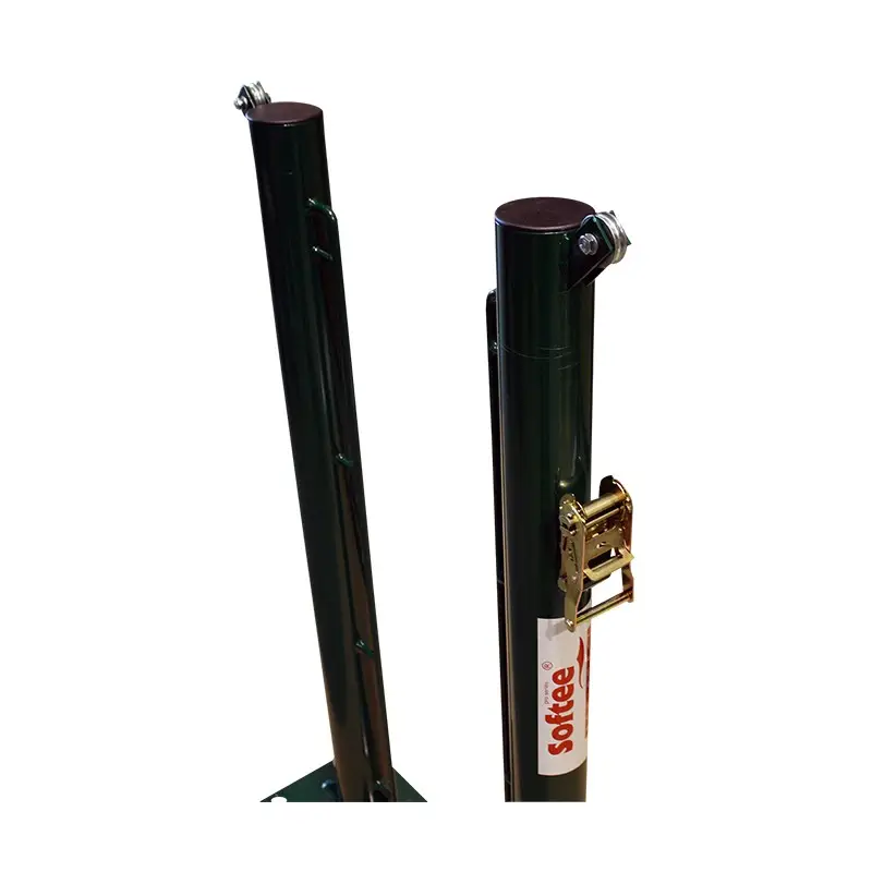 JUEGO POSTES DE PÁDEL FIJOS Ø 80MM CON BASE PARA ATORNILLAR - Imagen 3