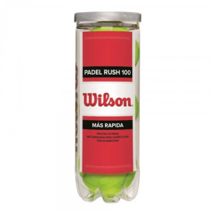 BOTE 3 PELOTAS DE PADEL WILSON ‘RUSH 100’