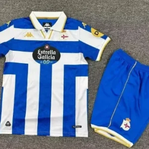 Camiseta Deportivo Coruña Conjunto Niños Primera 2025 2026